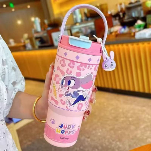 Zootopia Steel Flip Straw Tumblers (700 ml)