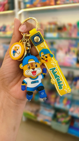 Cute Sports Tiger Keychain