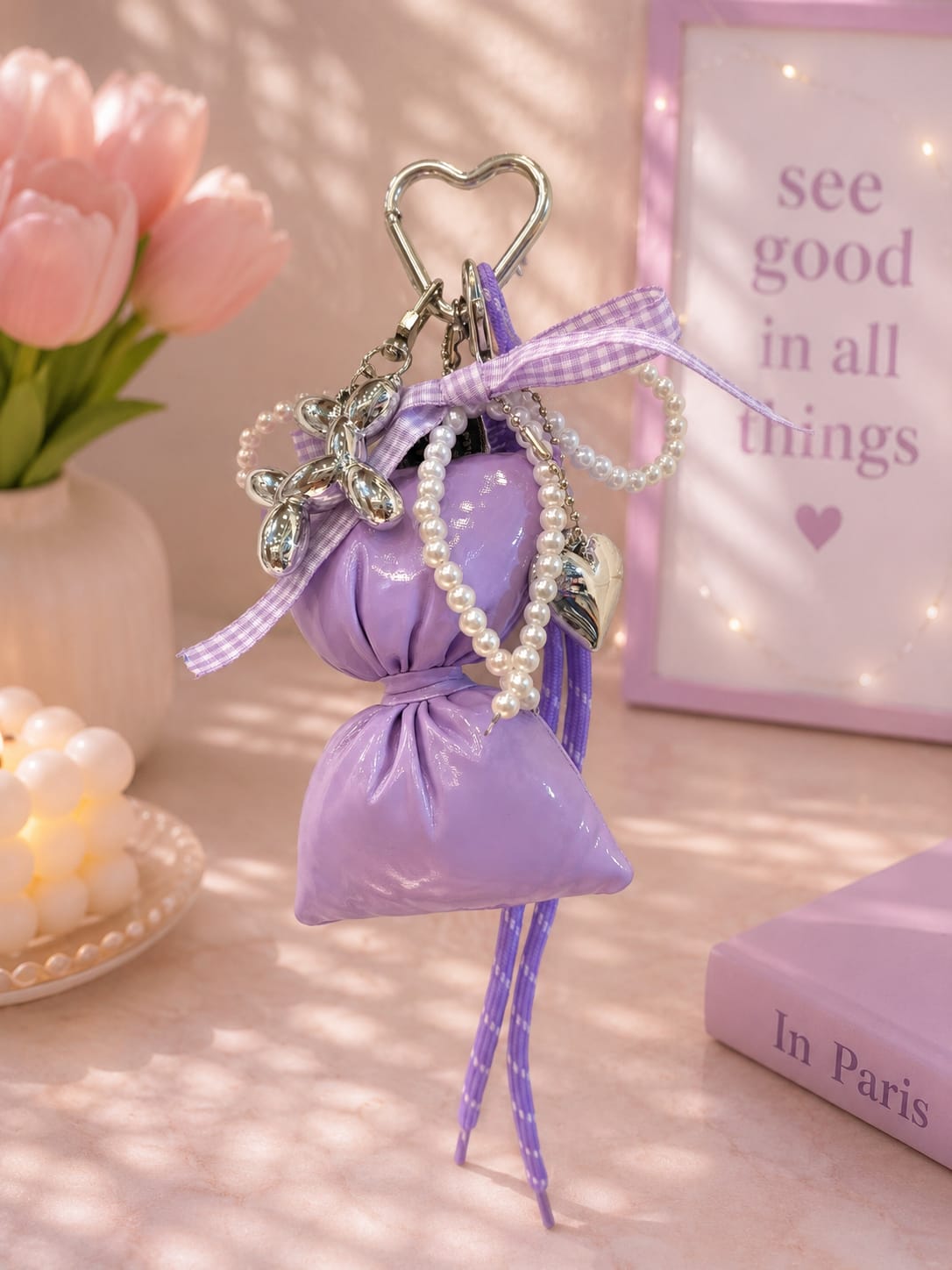 Bow And Pearly Beads Nag Charms