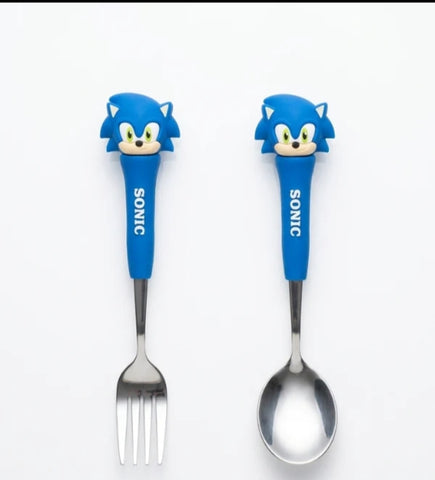 Kids Steel Spoon Form Set - Sonic Theme