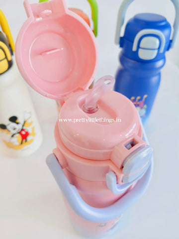 Disney's Dual Sip (Straw+Pout) Dual Shade Steel Bottles - P41187