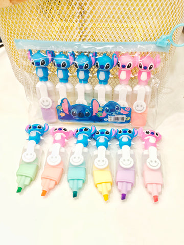 Stitch Theme Highlighters Pack