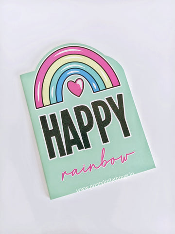 Quirky Personal Notebooks, Happy Quotes