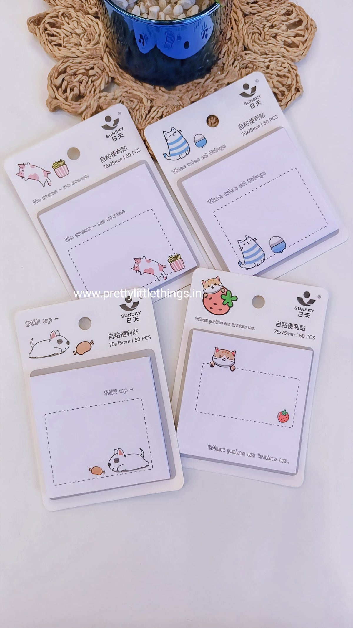 Playful Kitty Sticky Notes