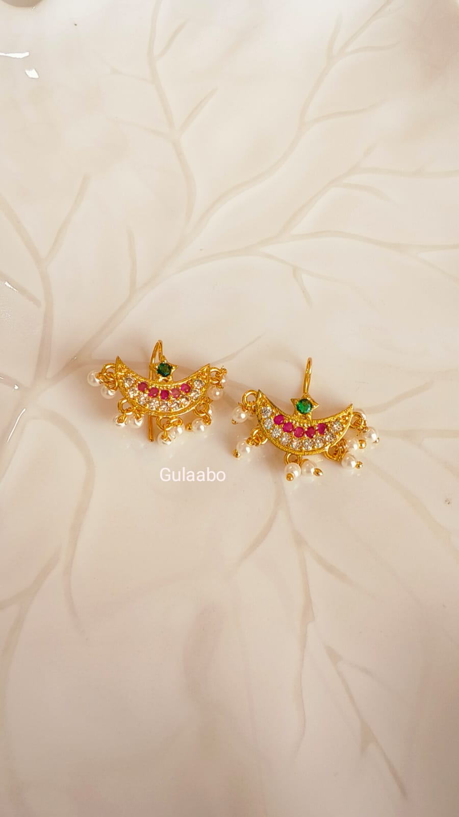 Half Moon Style Cuff Earrings Gulaabo [ECG0006, Earcuffs]