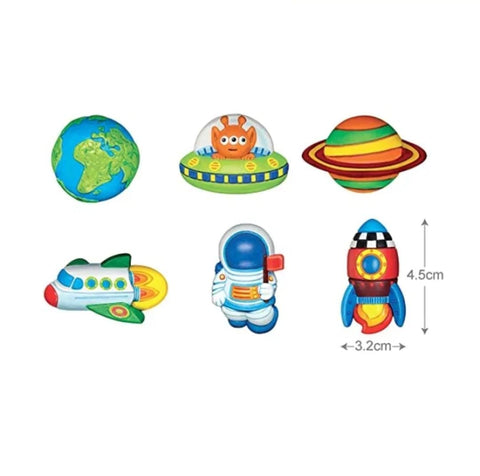 Space theme DIY Mould and Paint Fridge Magnet Kit
