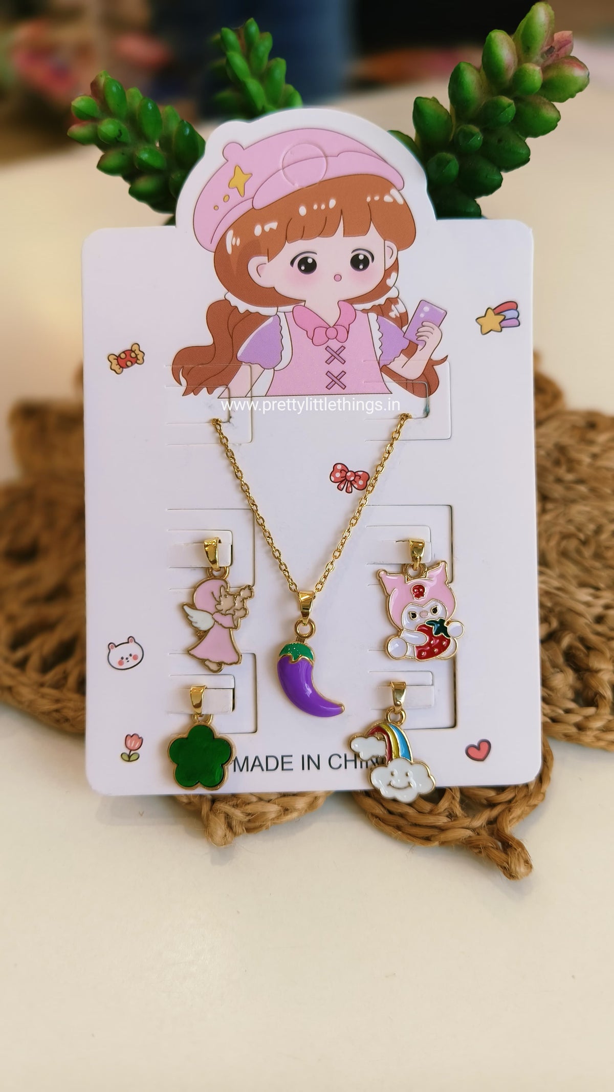 Kids Charms Pendants Sets (5 Charms & A Chain)