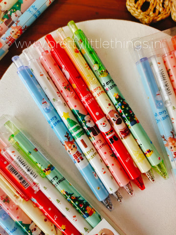 Christmas Print Gel Pens [Pack of 6]