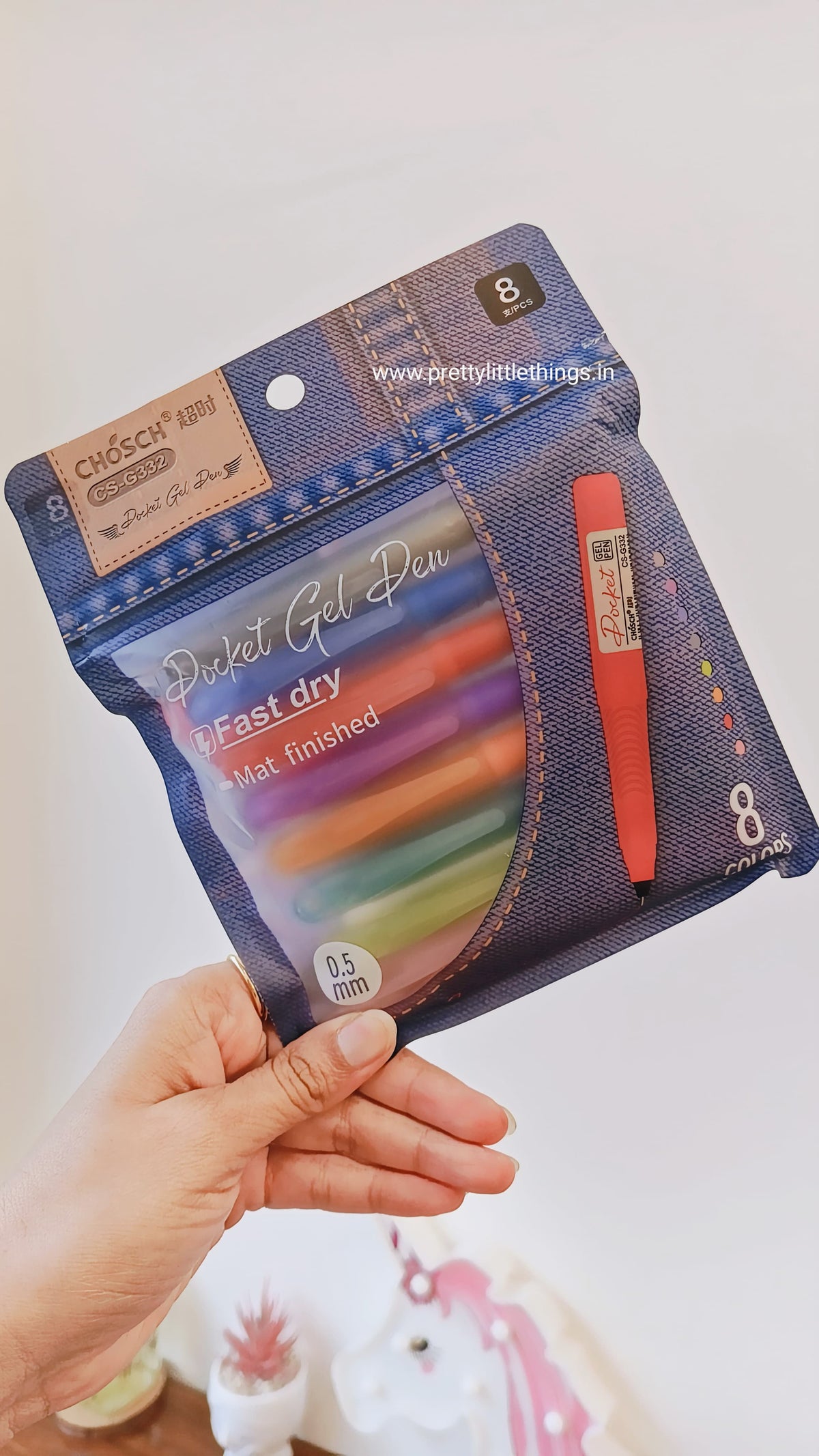 Chosch Pocket Gel Pens Pack (8 pcs pack)