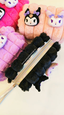Kuromi Plush Cosmetic Pouch