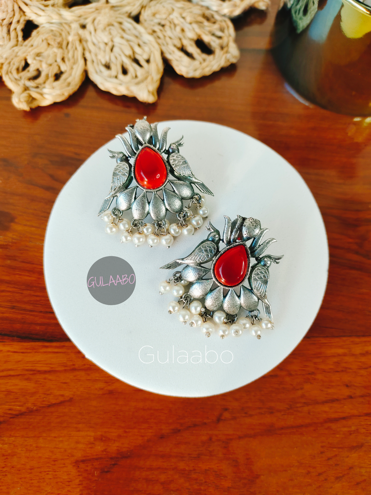 Robins, Oxidised Earrings,