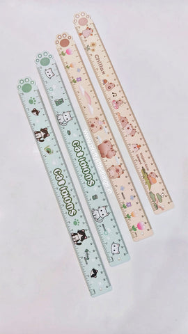 Adorable Metal Rulers (30 cms)
