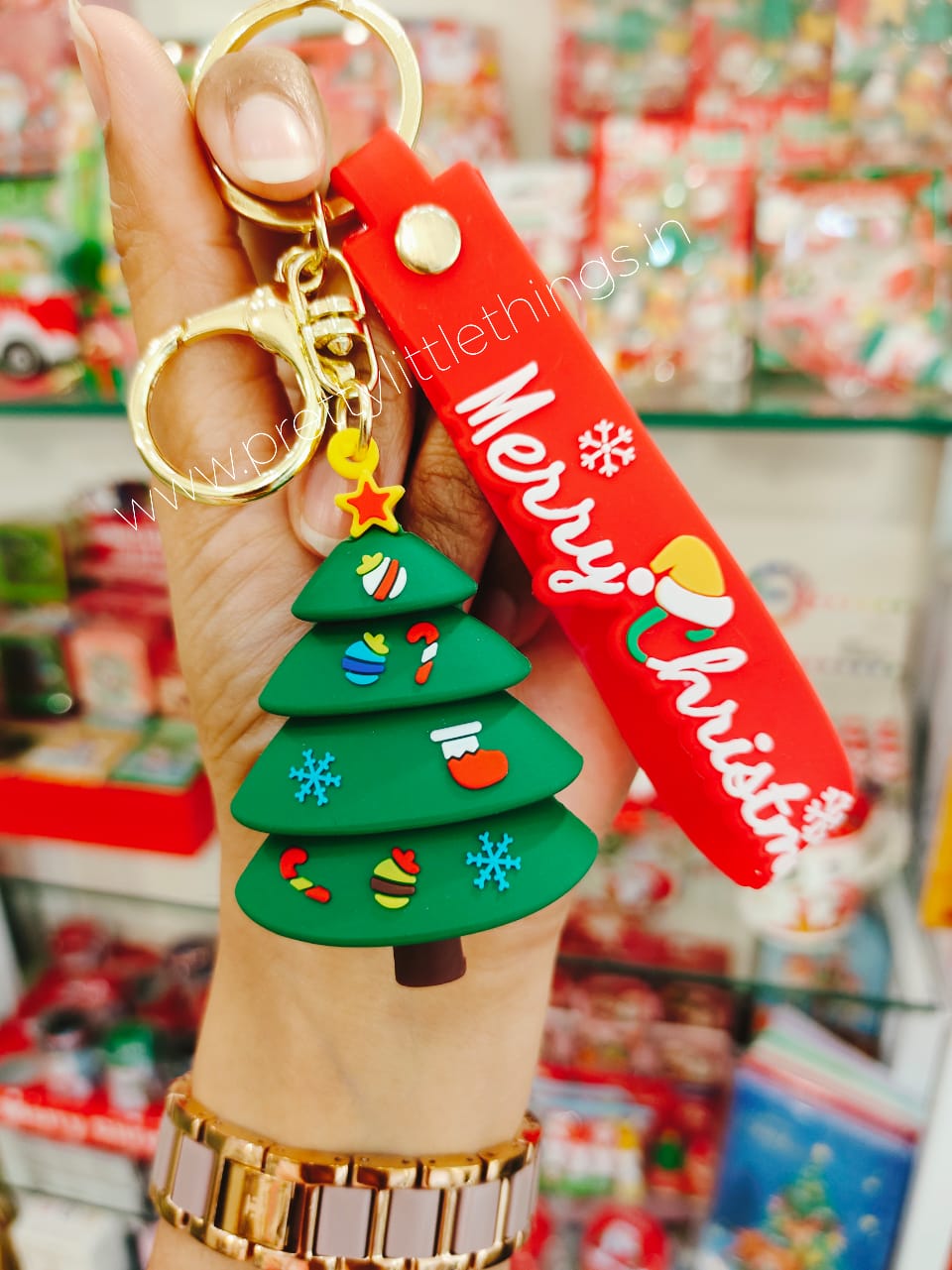 Christmas Santa Keychains Christmas Tree1