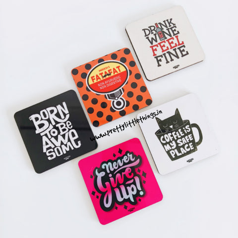 Quirky Fridge Magnets cum Coasters