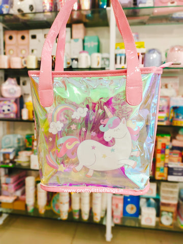 Holographic Transparent Tote Bags