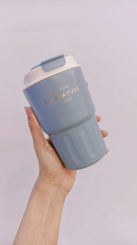 Uber Cool Insulated Travel Coffee Sippers [SITARAYURI] 360 ml