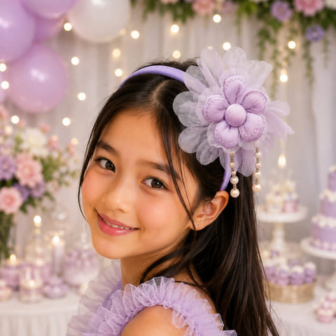 Floating Flora Hairbands (Flowers with Pearl Accents)