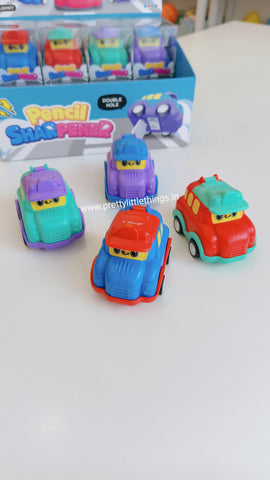 Pull Back and Drive Truck Sharpeners with Wheels,