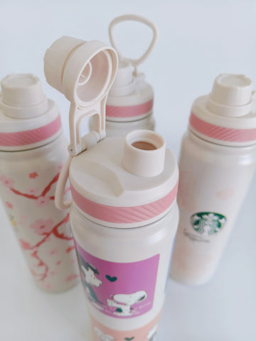 Peanuts Starbucks Theme 650 ml Steel Bottles (Swig to Drink)