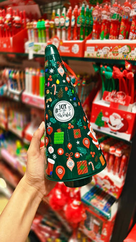 Christmas Tree Tin Box