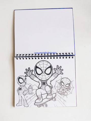 Superhero Coloring Book With Stickers