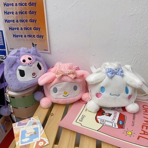 Sanrio Kawaii Plush Sling Bags