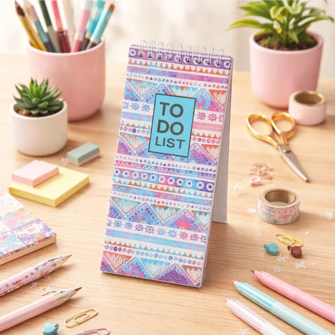 Things To Do Spiral Long Notepads