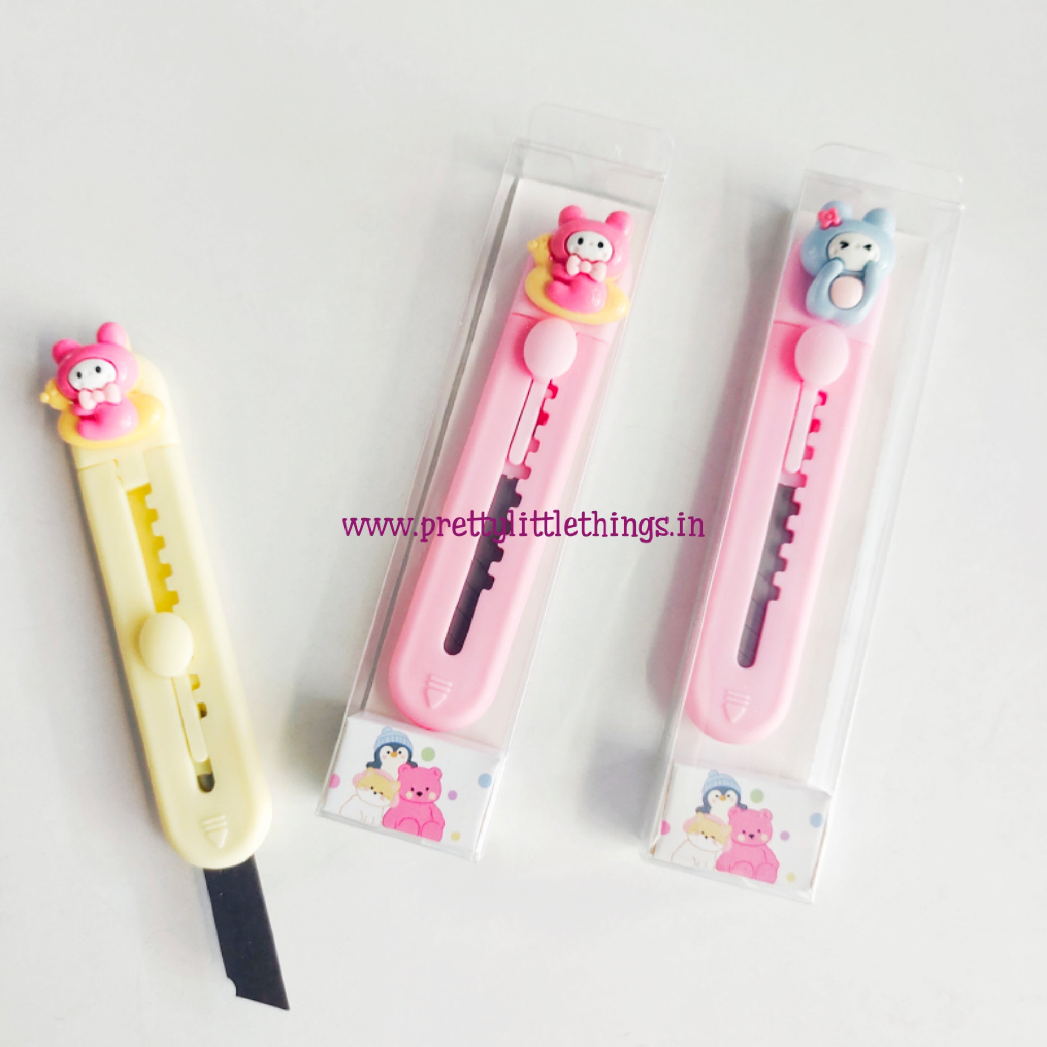 PASTEL COLOR KAWAII SANRIO MY MELODY THEME POCKET KNIFE / CRAFT PAPER CUTTERS