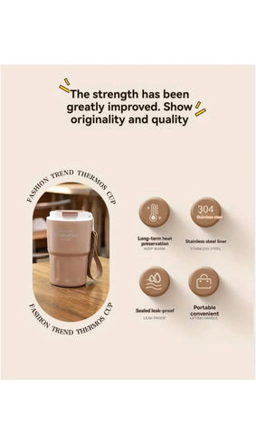 Uber Cool Insulated Travel Coffee Sippers [SITARAYURI] 360 ml