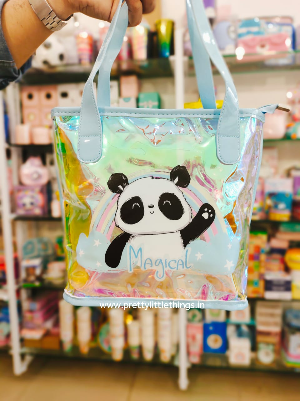 Holographic Transparent Tote Bags