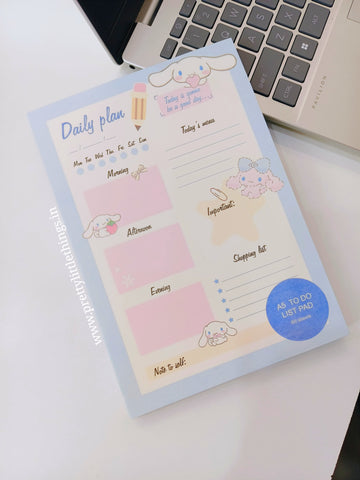 Sanrio Colorful Daily Plan To Do List Notepad