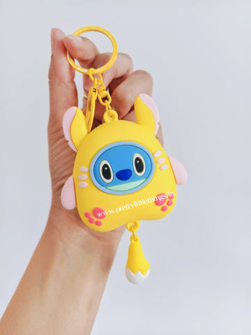 Stitch Theme Charm Keychain with Perfume Balls