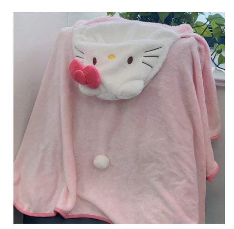 Sanrio Hoodie Microfibre Wraparound Towel