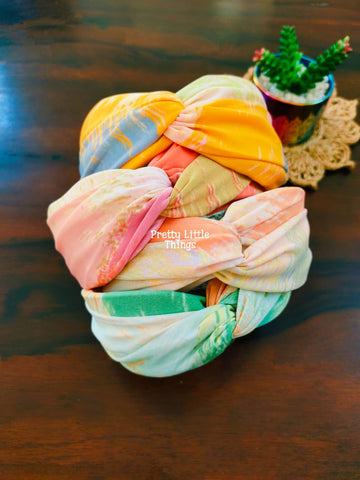 Tie Dye Style Print Knot Hairbands