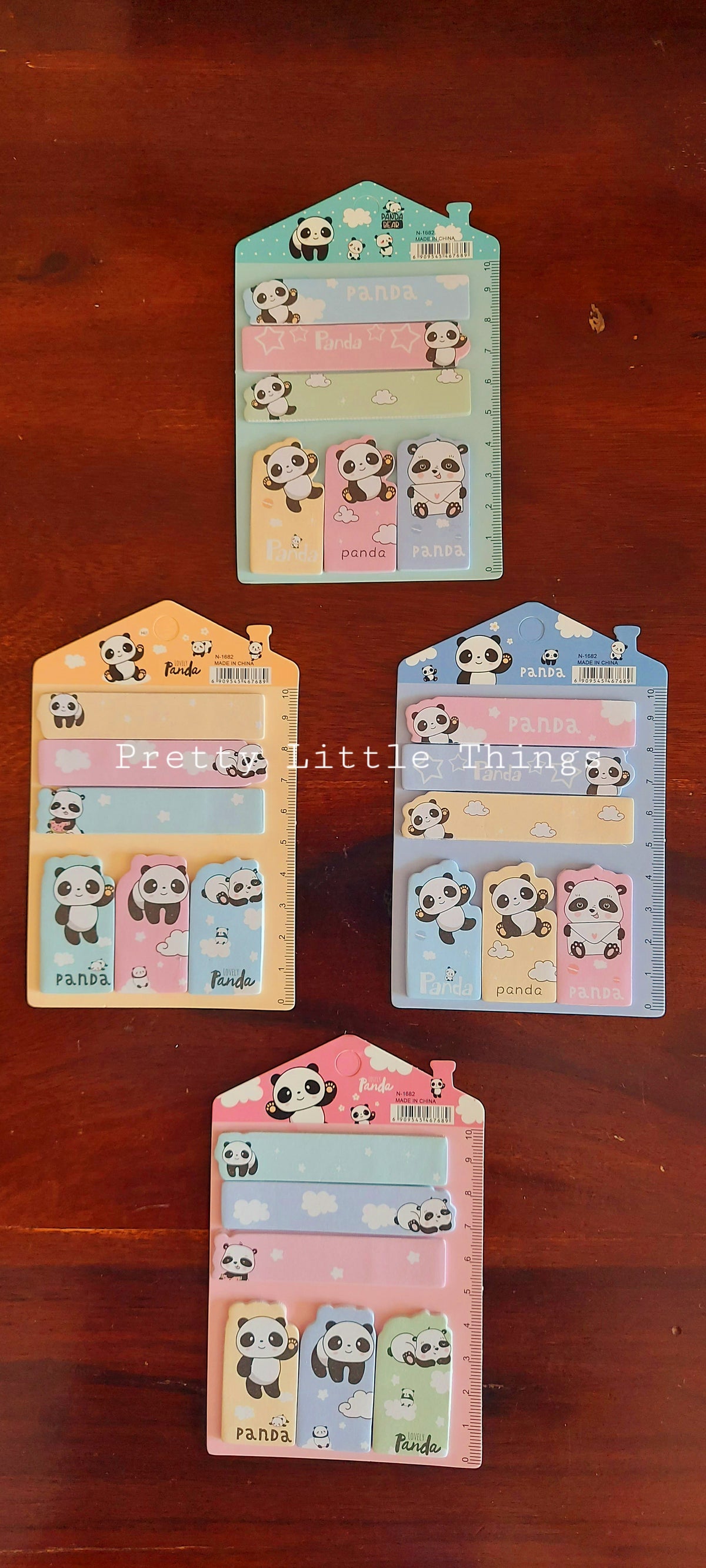 Panda Sticky Notes & Page Markers Pad [House Shape]