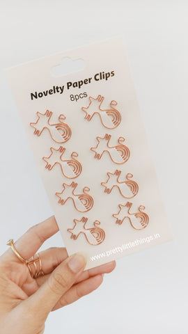 Designer Paper Clip Bookmarks Packs (8 pcs pack)