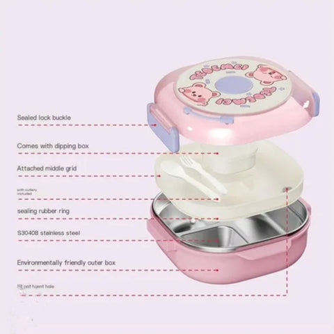 Kids 2-3-4 Bento Box Tiffin