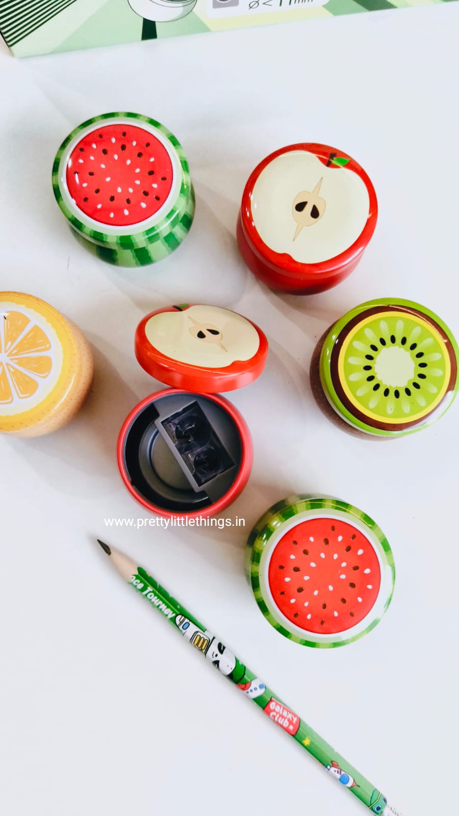 Fruit Themed Tin Sharpeners – Pretty Little Things