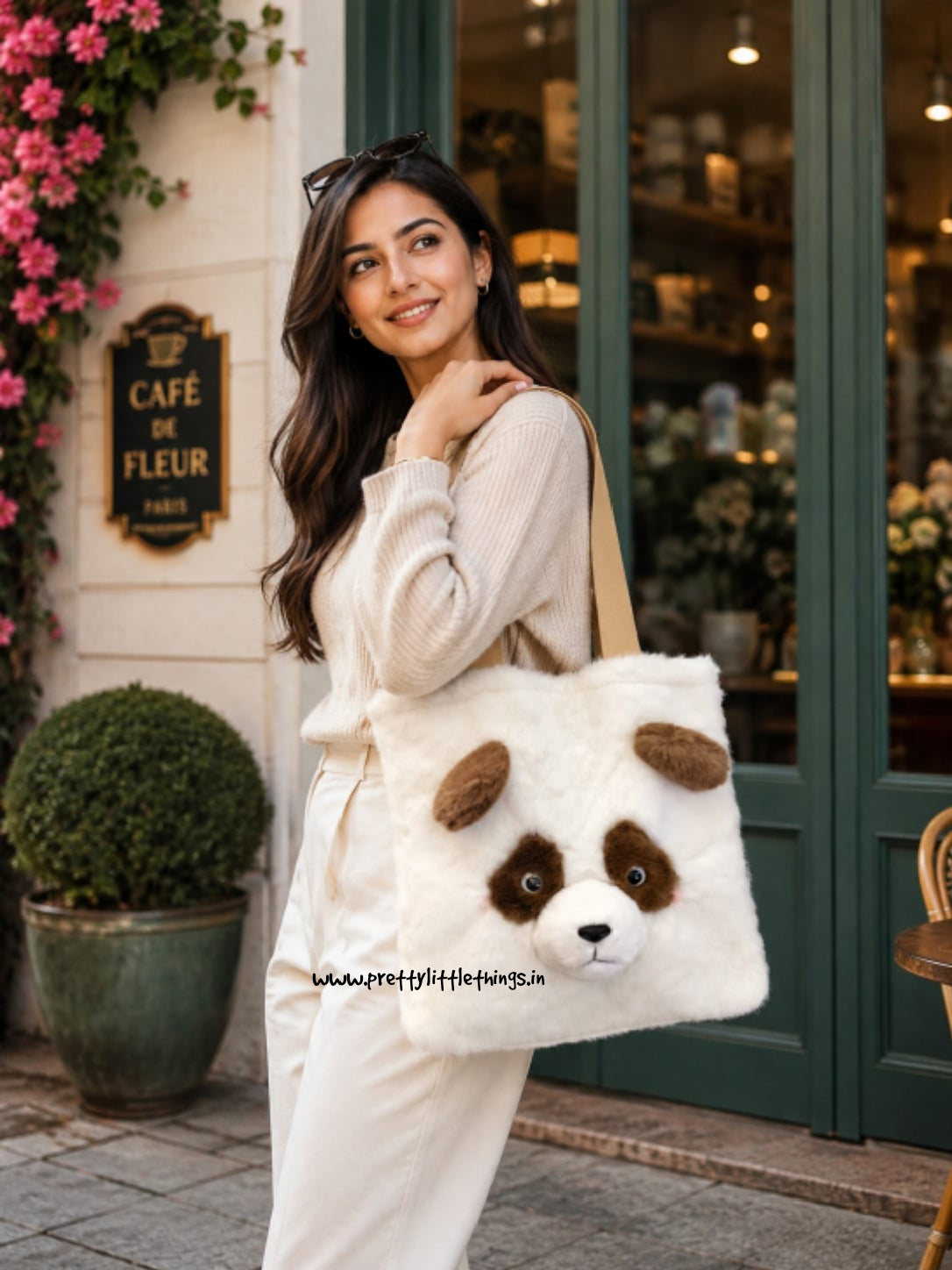 Red Panda Plush Tote Bag