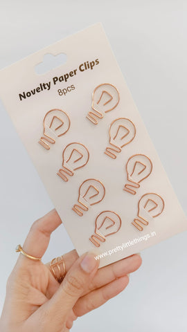 Designer Paper Clip Bookmarks Packs (8 pcs pack)