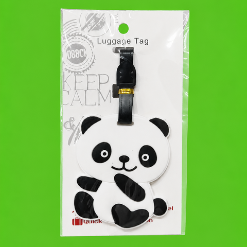 Chubby Panda Theme Luggage Tag