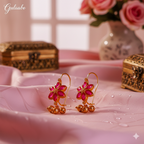 Cuff Earrings Flower Gulaabo, [ECG0008]