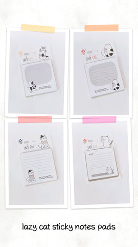 Lazy Cat Sticky Notes Post Its