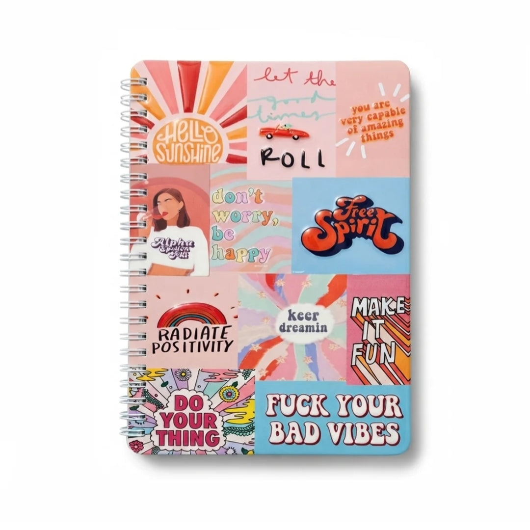 Cool Aesthetic Wire Binding A5 Notebooks