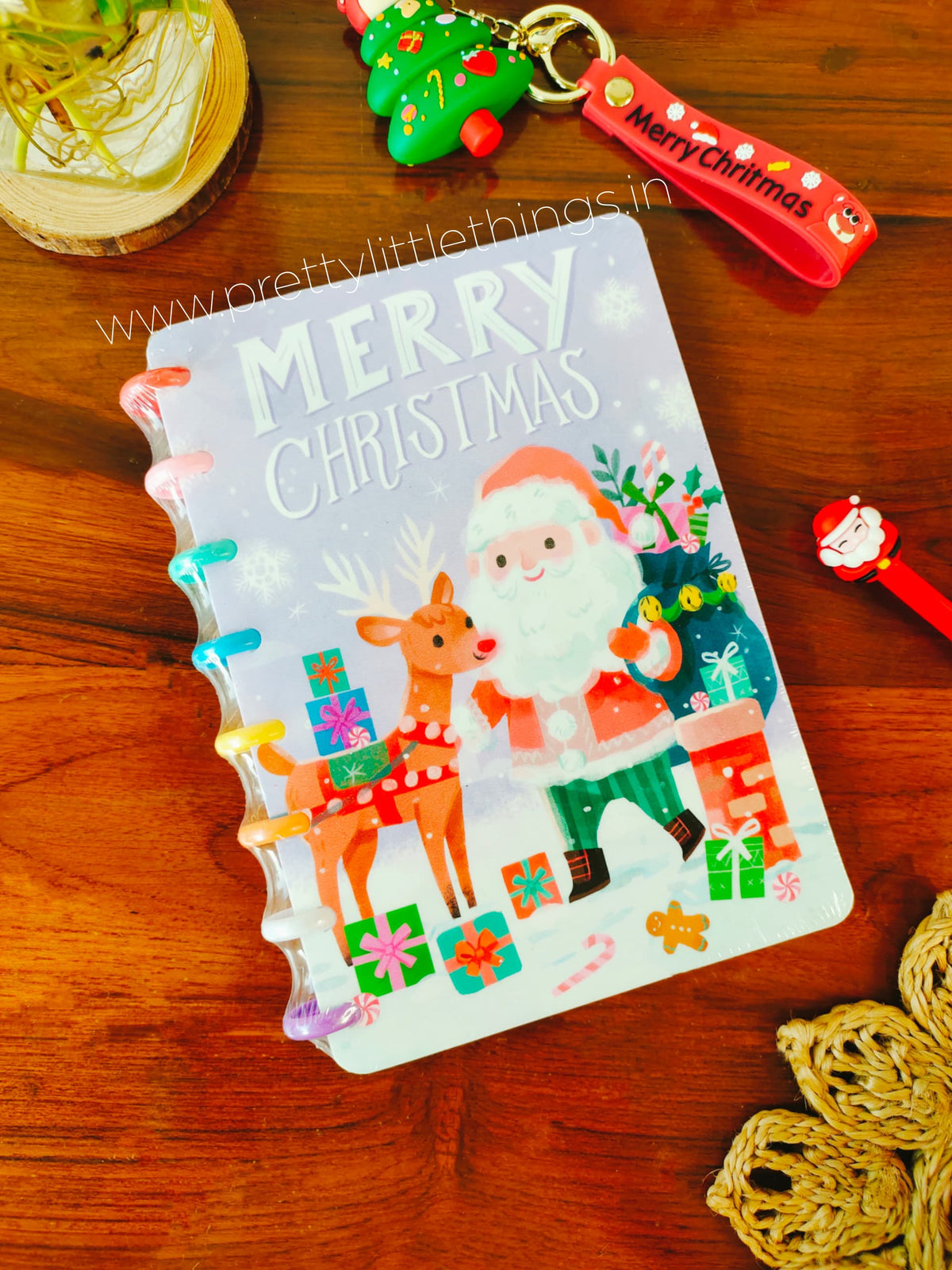 Merry Christmas Theme Spiral Diaries