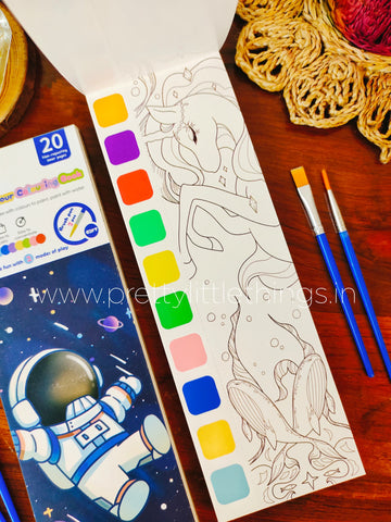 Water Painting & Water Color Coloring Booklet