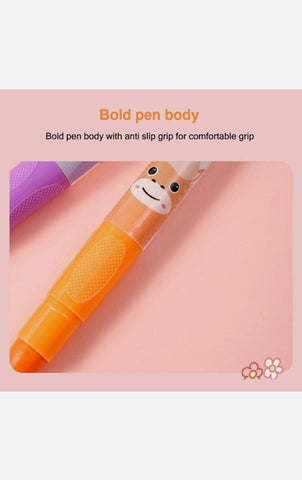 Silky Twistable Washable Crayons Pack ( 10 pcs pack)