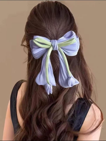 Tulip Bow Hair Clip (Double Bow)