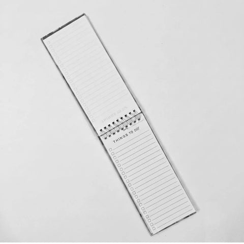 Things To Do Spiral Long Notepads