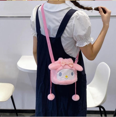 Sanrio Kawaii Plush Sling Bags